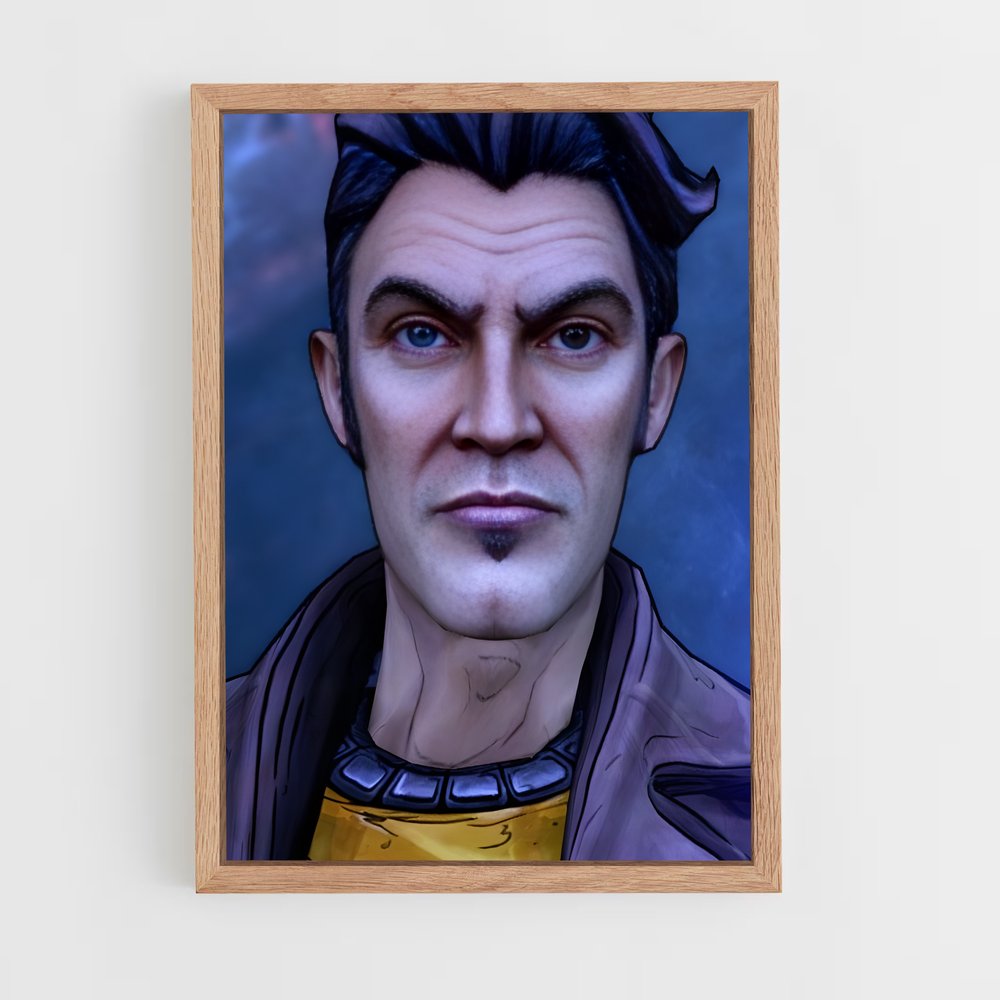 Poster L'Œil Azur – affiche Borderlands (vue 4)